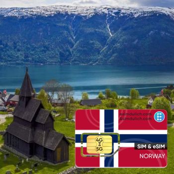 Sim Du Lịch Na Uy 15 Ngày Tốc Độ Cao (Norway)